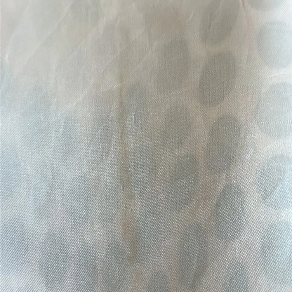 Vintage orange & black spotted mid century white polyester long‎ scarf